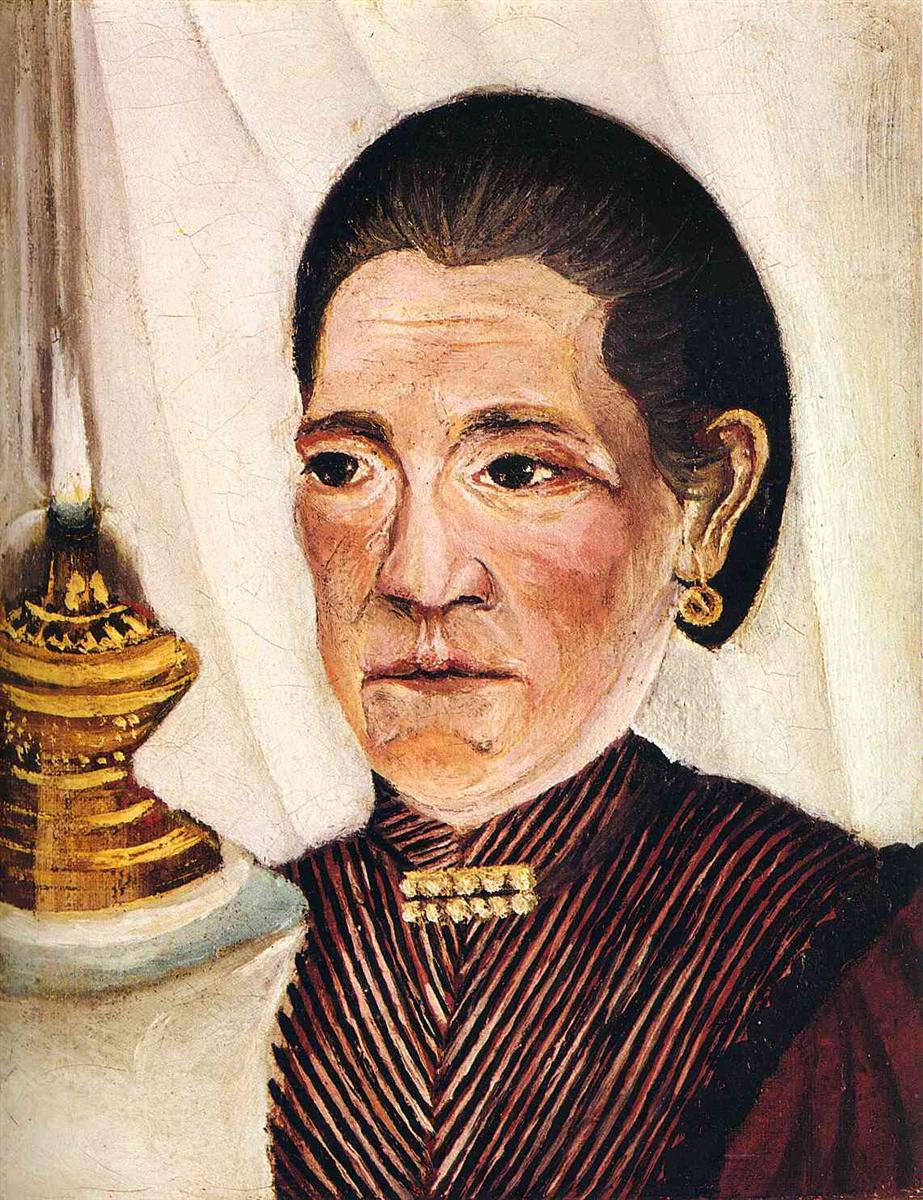 Henri Rousseau Portrait of Josephine the Artist's Second Wife 1900-1903 Fine Art Print