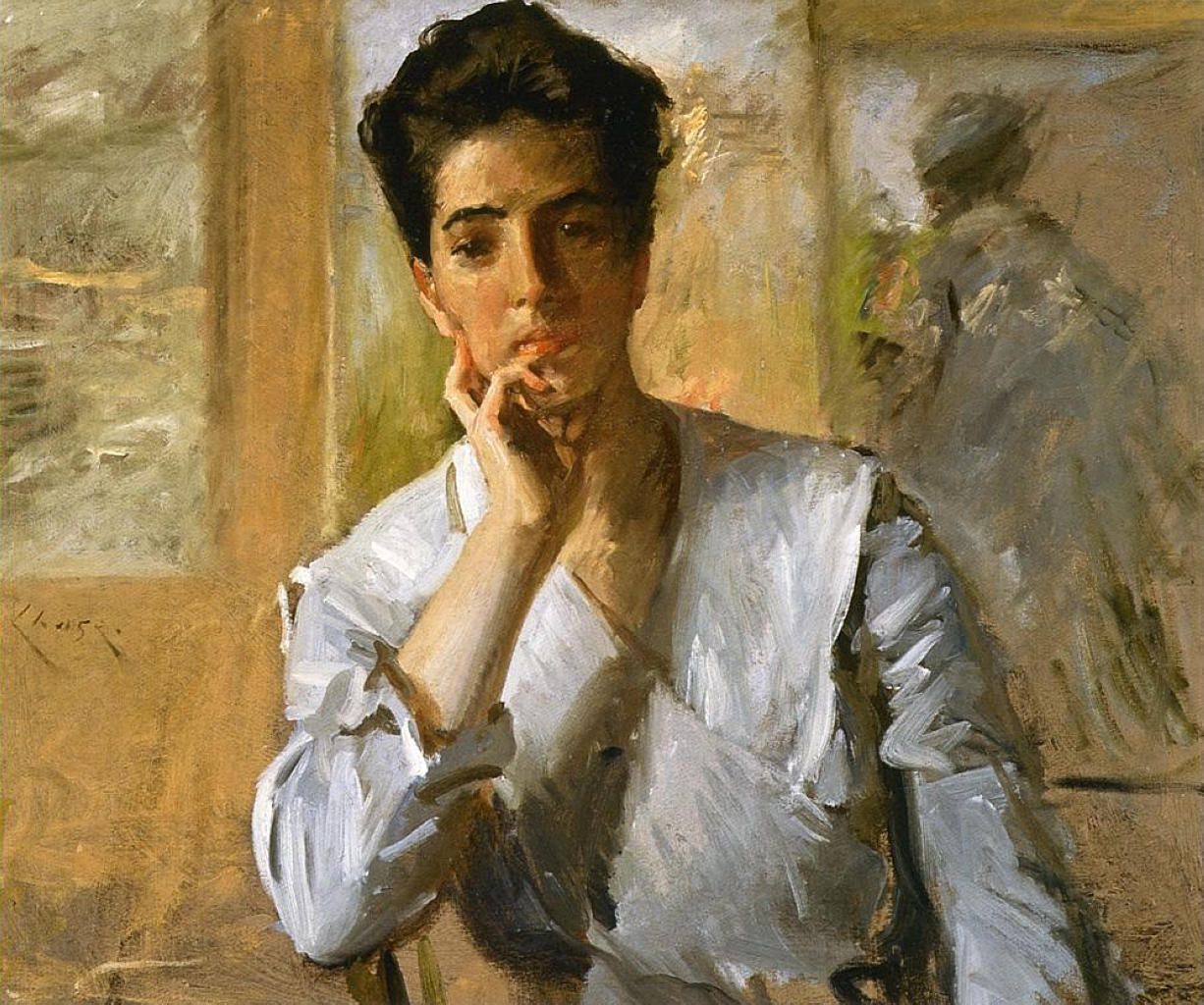 William Merritt Chase Portrait of Kate Freeman Clark 1902 Fine Art Print