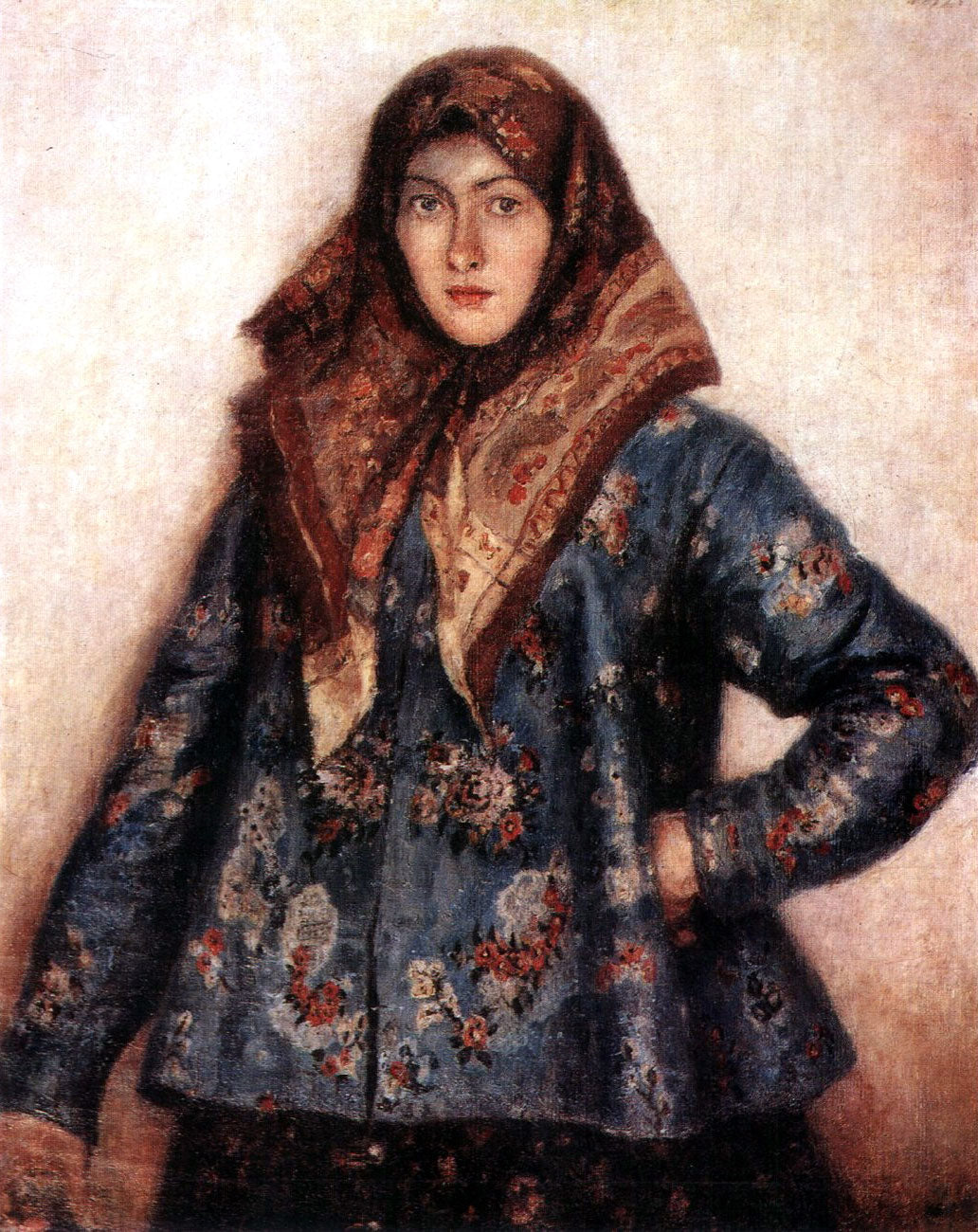 Vasily Surikov Portrait of L. T. Matorina. Cossack Woman. 1892 Fine Art Print