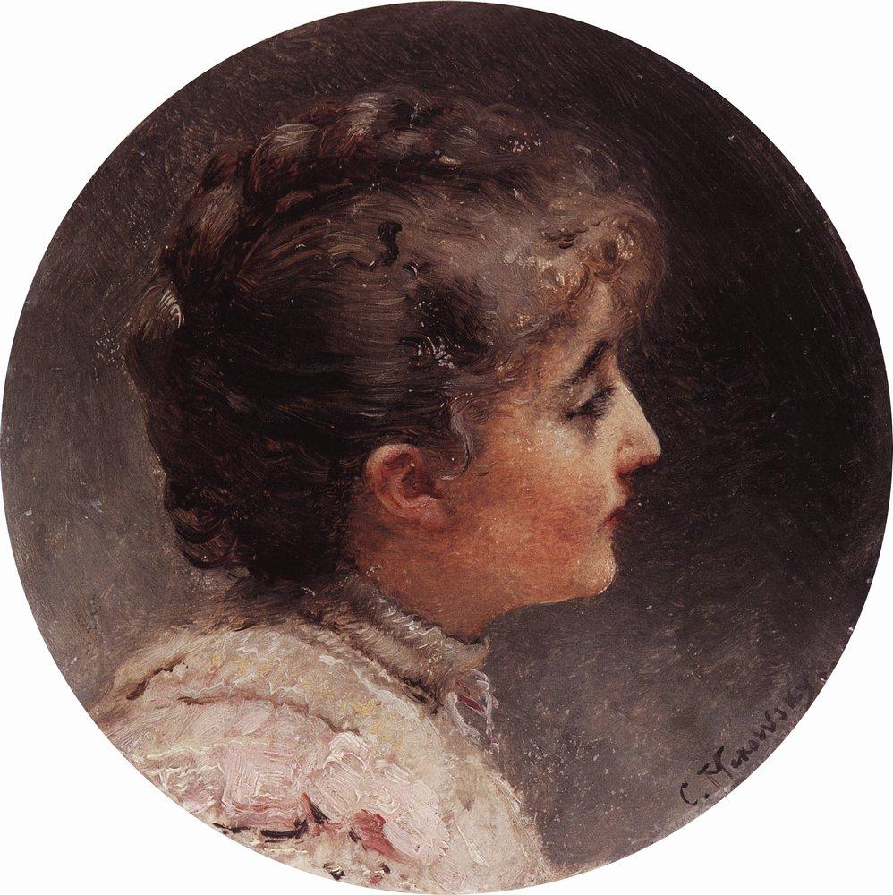 Konstantin Makovsky Portrait of Lady Vivien 1900 Fine Art Print