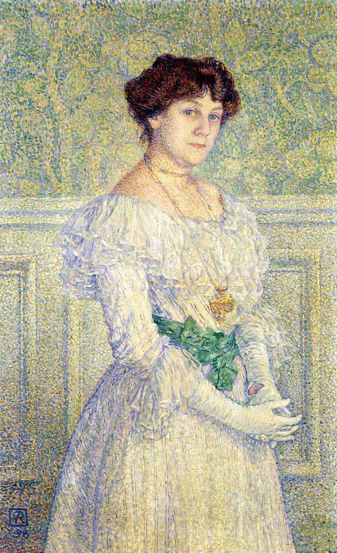 Theo van Rysselberghe Portrait of Laure Fle 1898 Fine Art Print