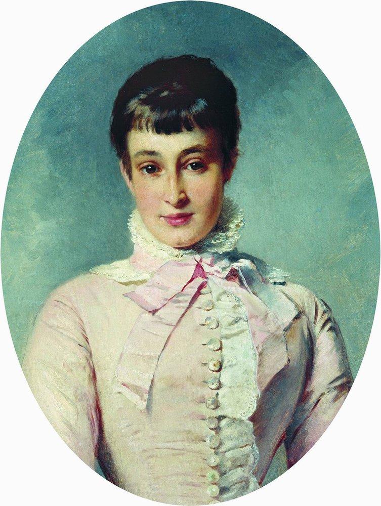 Konstantin Makovsky Portrait of M.Butina 1880 Fine Art Print