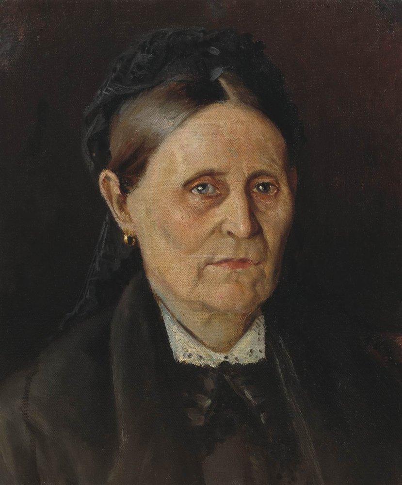 Mikhail Nesterov Portrait of M. M. Nesterova, the Artist's Mother 1875 Fine Art Print
