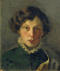 Mikhail Nesterov Portrait of M. Nesterova, the first Wife of the Artist 1886 Fine Art Print