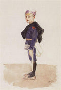 Vasily Surikov Portrait of M. P. Konchalovsky in Childhood 1915 Fine Art Print