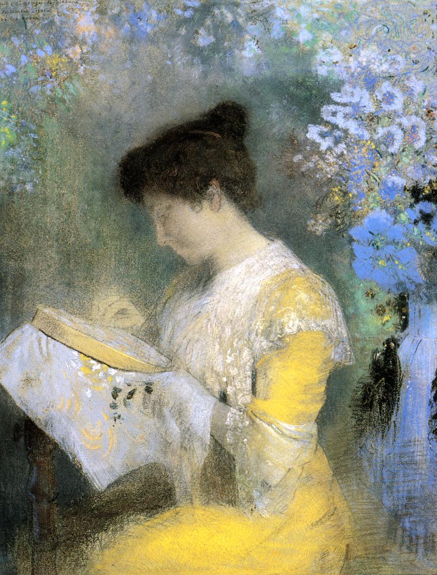 Odilon Redon Portrait of Madame Arthur Fontaine 1901 Fine Art Print