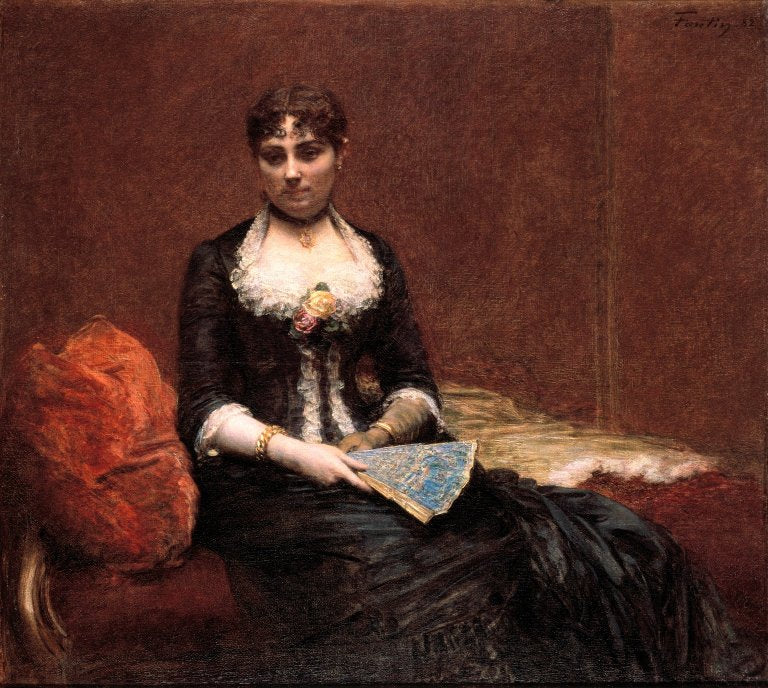 Henri Fantin-Latour Portrait of Madame Léon Maître 1882 Fine Art Print