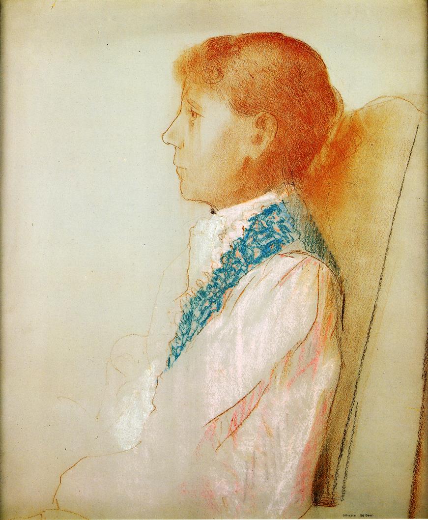 Odilon Redon Portrait of Madame Redon in Profile 1905 Fine Art Print