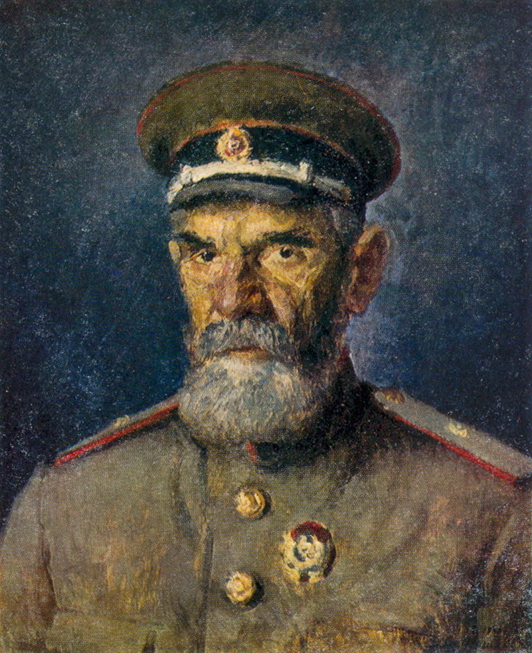 Ilya Mashkov Portrait of Major-General of Medical Services A. R. Zlobin 1943 Fine Art Print