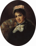 Konstantin Makovsky Portrait of Margarita Savina 1875 Fine Art Print