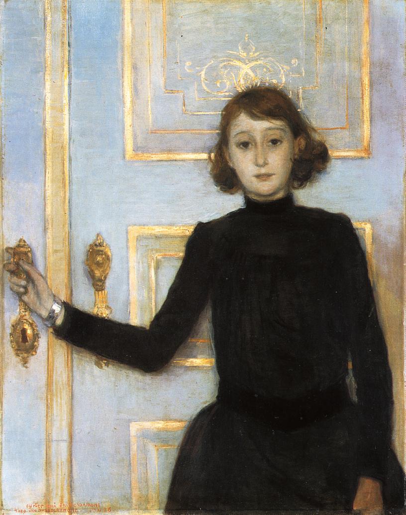 Theo van Rysselberghe Portrait of Marguerite van Mons 1886 Fine Art Print