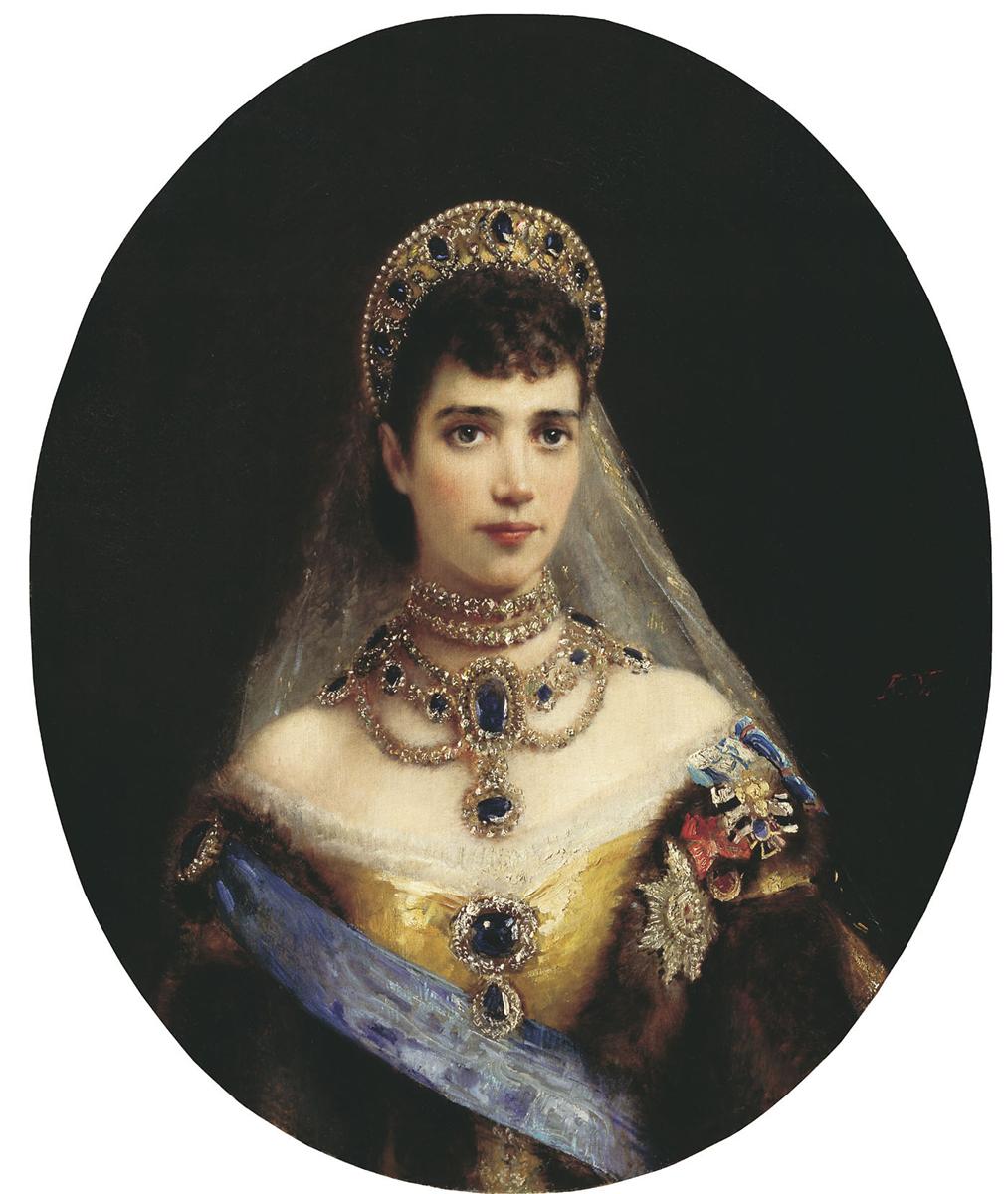 Konstantin Makovsky Portrait of Maria Feodorovna 1880 Fine Art Print