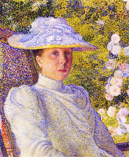 Theo van Rysselberghe Portrait of Mathilde Vereeken 1891 Fine Art Print
