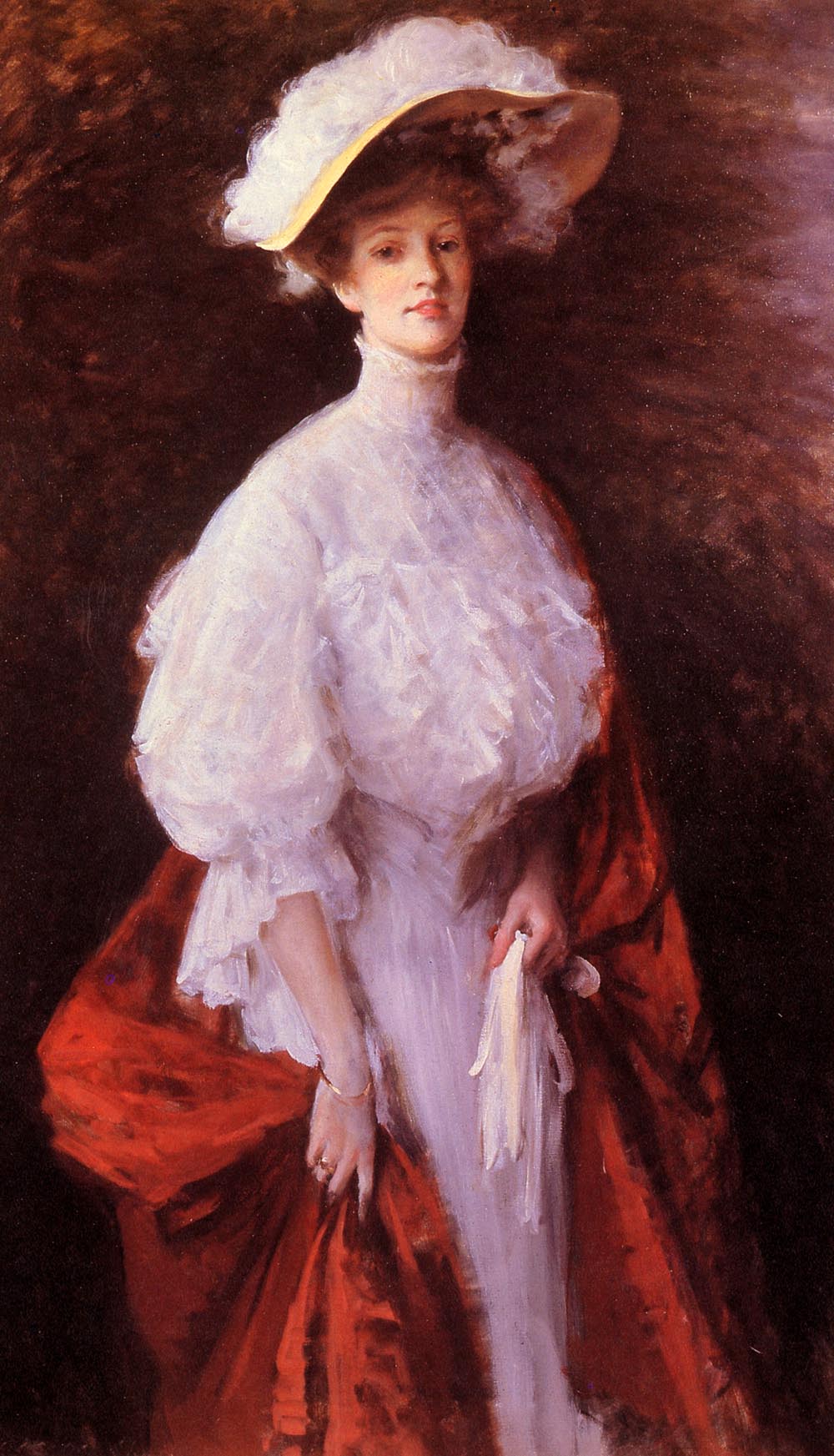 William Merritt Chase Portrait of Miss Frances 1905 Fine Art Print