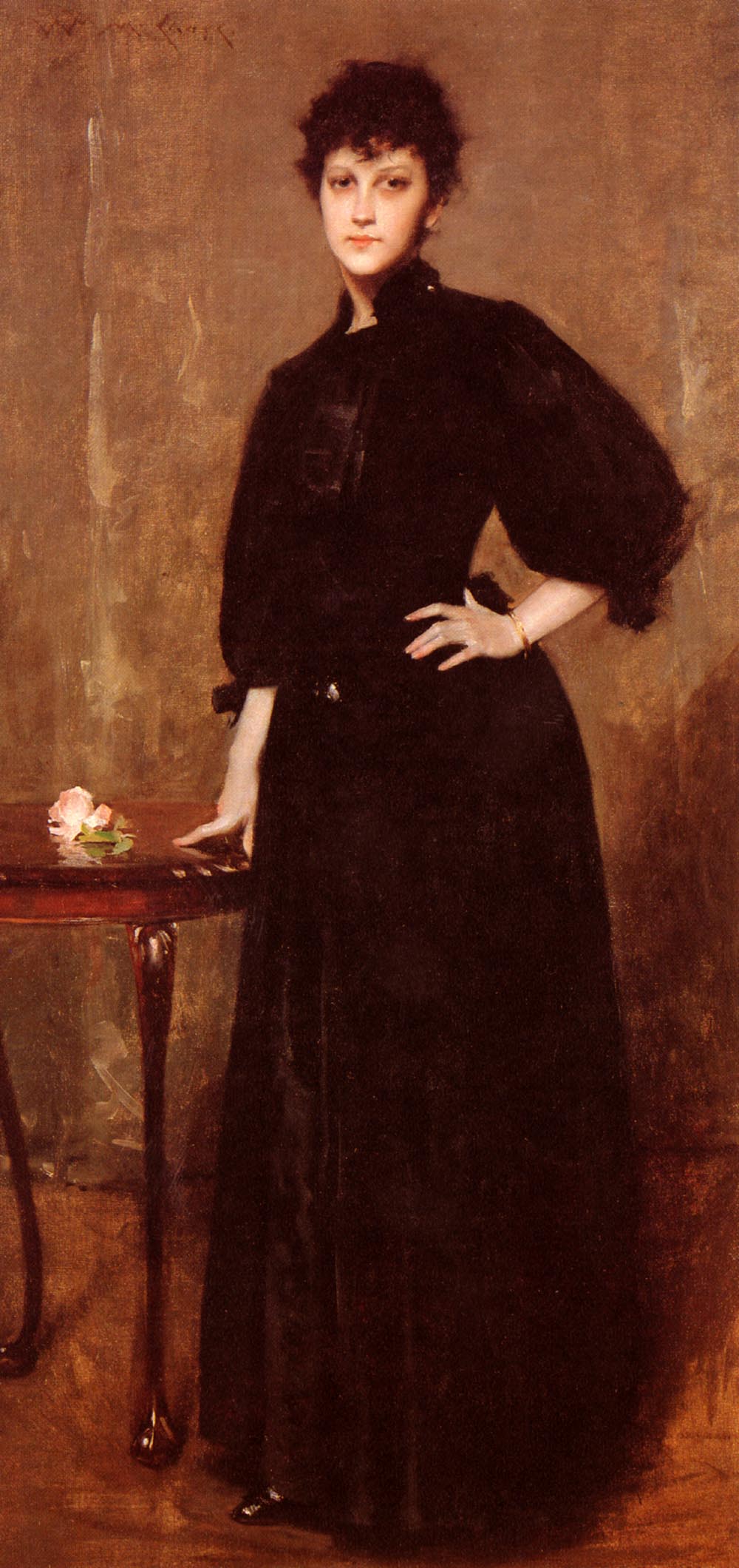 William Merritt Chase Portrait of Mrs. C 1888 Fine Art Print