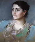 William Merritt Chase Portrait of Mrs. William Chase 1900 Fine Art Print