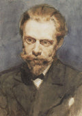 Vasily Surikov Portrait of N. S. Matveev 1881 Fine Art Print