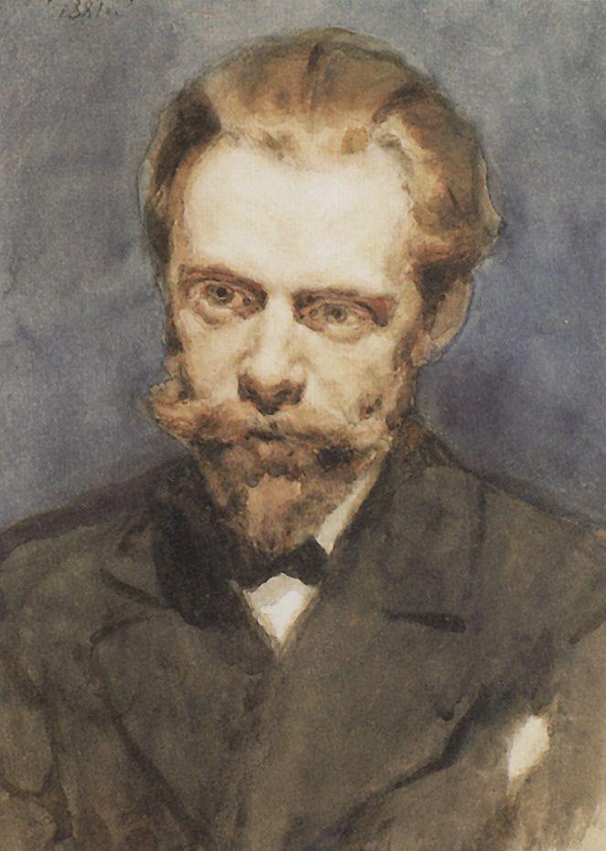 Vasily Surikov Portrait of N. S. Matveev 1881 Fine Art Print
