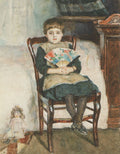 Vasily Surikov Portrait of Olga Surikova in Childhood 1883 Fine Art Print