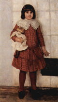 Vasily Surikov Portrait of Olga Surikova the Artist's Daughter 1888 Fine Art Print