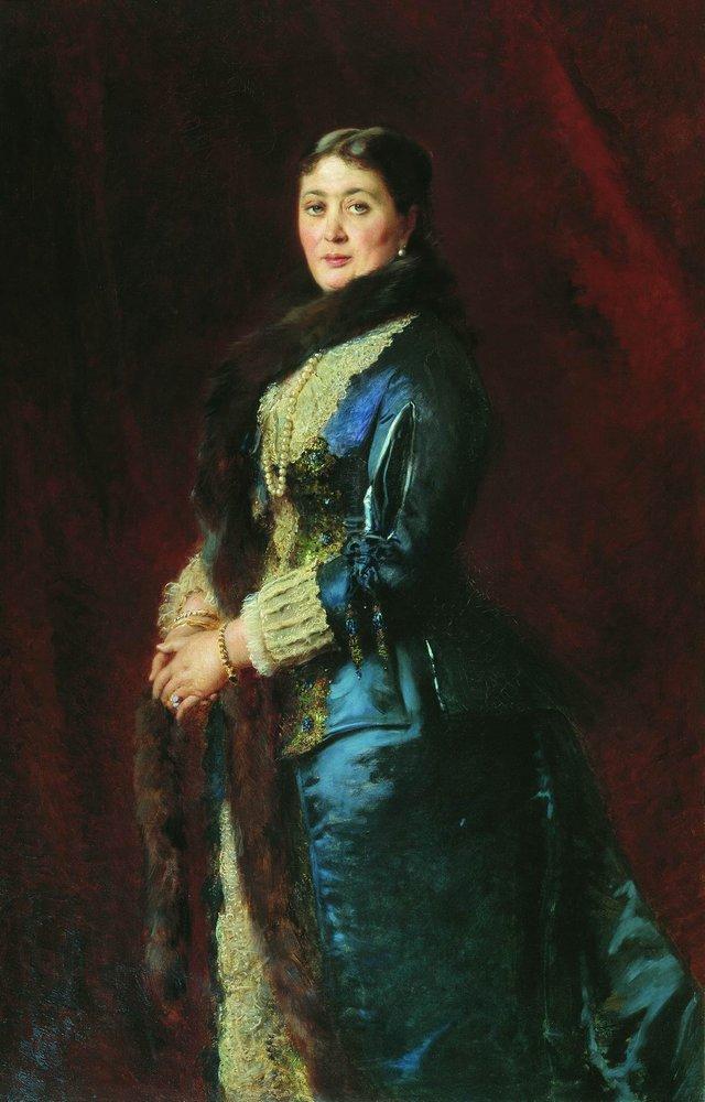 Konstantin Makovsky Portrait of Princess M.Orlova-Davydova 1880 Fine Art Print