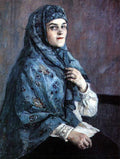 Vasily Surikov Portrait of Princess P. I. Shcherbatova 1910 Fine Art Print
