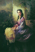 Konstantin Makovsky Portrait of Princess S.Stroganova 1864 Fine Art Print