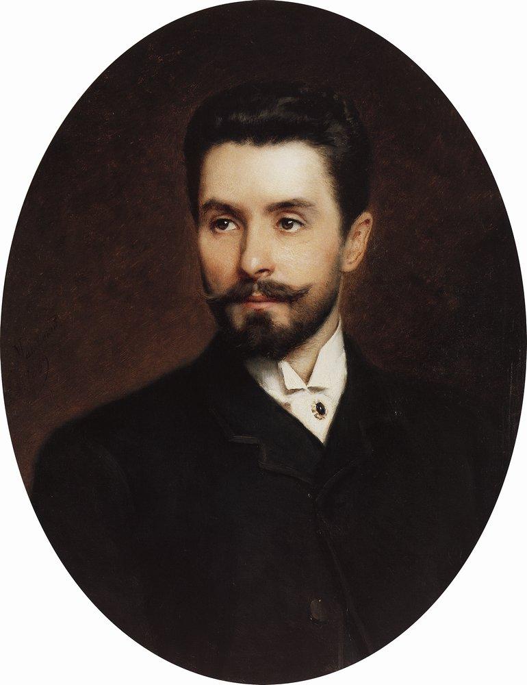 Konstantin Makovsky Portrait of Russian Opera Singer Nikolay Figner 1889 Fine Art Print