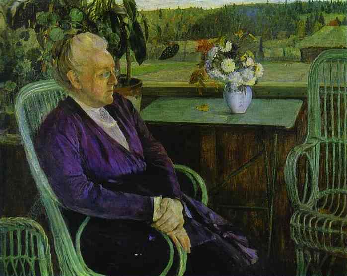 Mikhail Nesterov Portrait of Sofia Tutcheva 1927 Fine Art Print