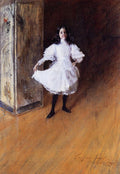 William Merritt Chase Portrait of the Artist's Daughter (Dorothy) 1879 Fine Art Print