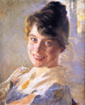 Peder Severin Kroyer Portrait of the Artist's Wife, Marie 1889 Fine Art Print
