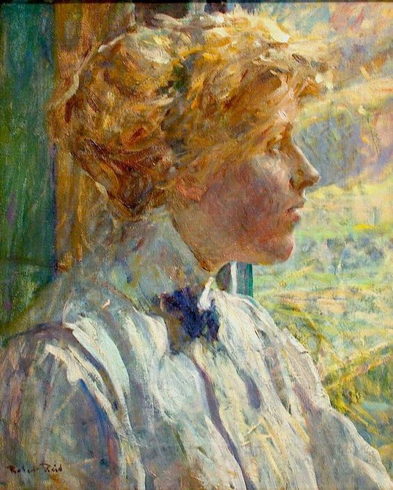Robert Lewis Reid Portrait of the Artist's Wife 1911 Fine Art Print