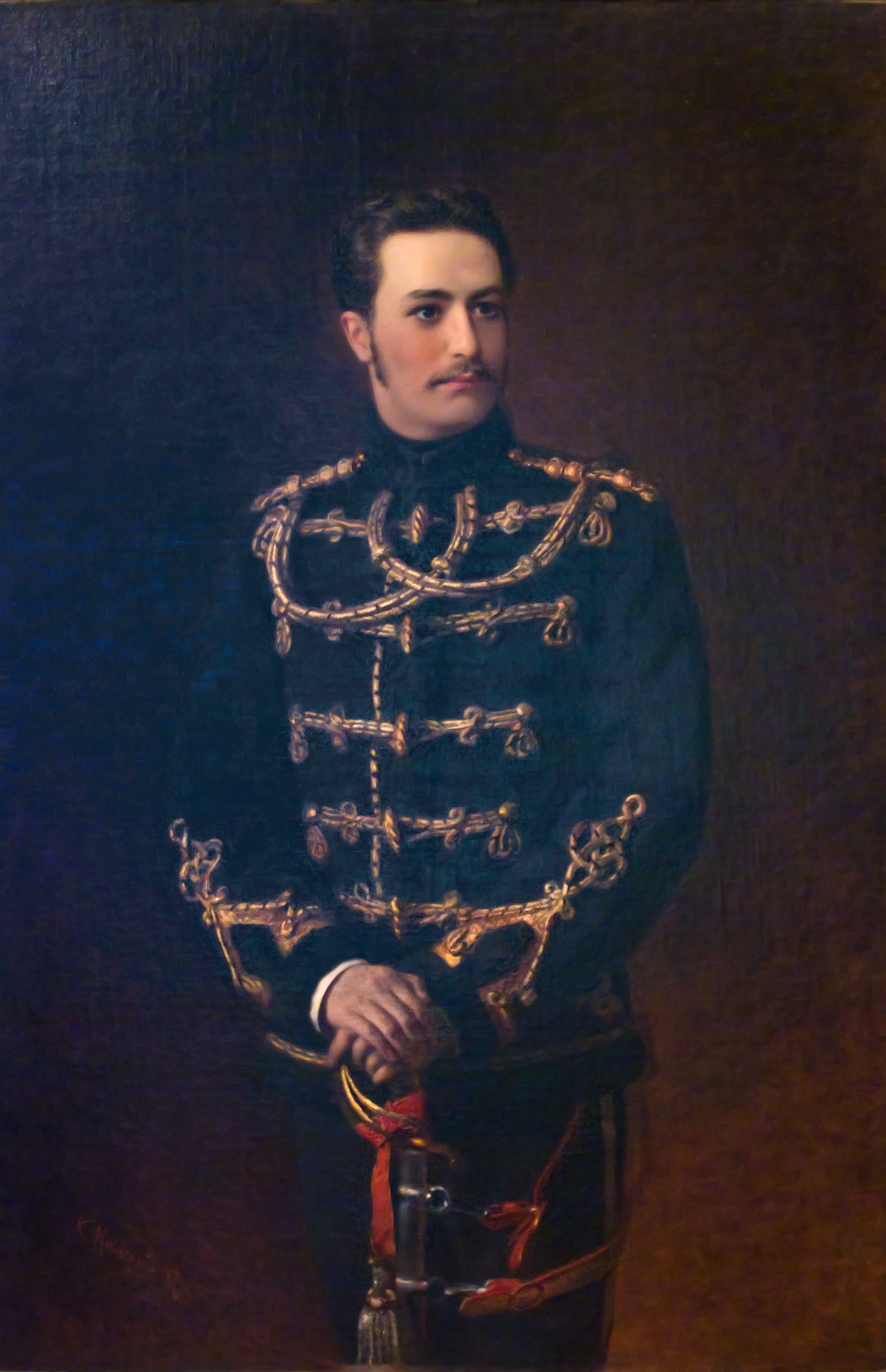 Konstantin Makovsky Portrait of the Count G.Bobrinsky 1879 Fine Art Print