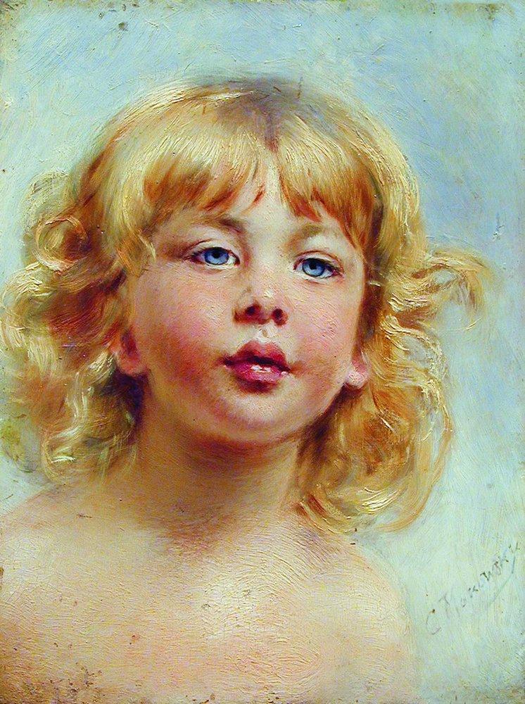 Konstantin Makovsky Portrait of the Girl 1880 Fine Art Print