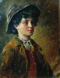 Konstantin Makovsky Portrait of the Italian Boy 1877 Fine Art Print