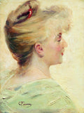 Konstantin Makovsky Portrait of the Young Lady 1890 Fine Art Print