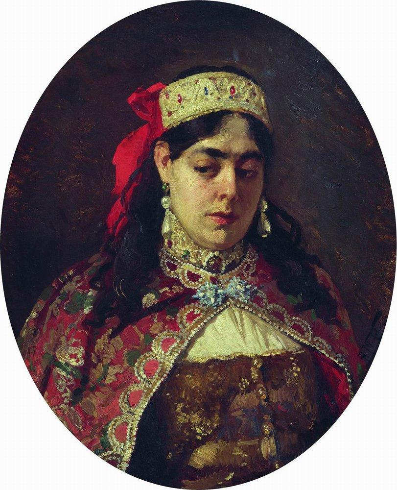Konstantin Makovsky Portrait of Tsarevna Sofia 1900 Fine Art Print