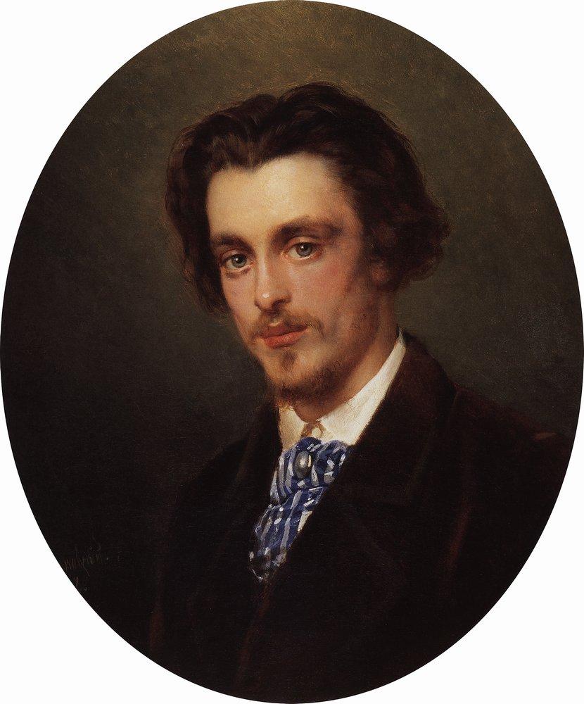 Konstantin Makovsky Portrait of V.Makovsky, Artist's Brother 1868 Fine Art Print
