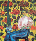 Ilya Mashkov Portrait of V.P. Vinogradova 1909 Fine Art Print