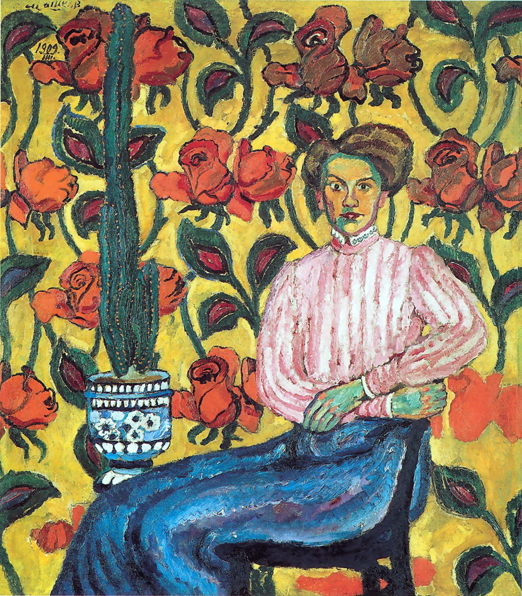Ilya Mashkov Portrait of V.P. Vinogradova 1909 Fine Art Print