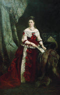 Konstantin Makovsky Portrait of Vera Zubova 1877 Fine Art Print
