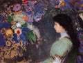 Odilon Redon Portrait of Violette Heymann 1910 Fine Art Print