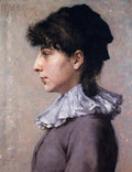 William Merritt Chase Portrait of Virginia Gerson 1880 Fine Art Print