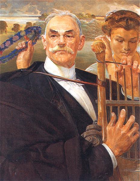 Jacek Malczewski Portrait of Władysław Żeleński 1908 Fine Art Print