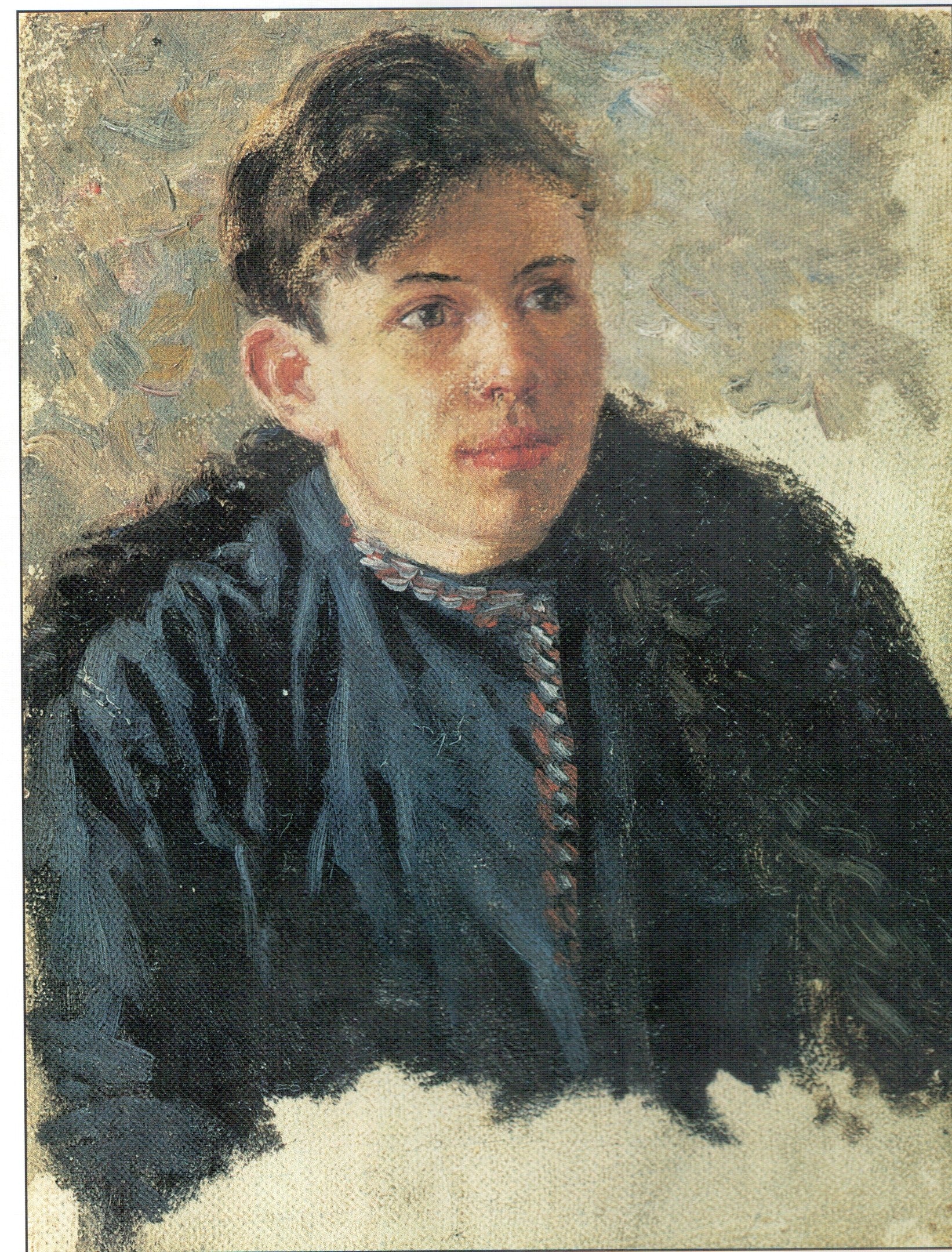 Vasily Surikov Portrait of Young Leonid Chernyshev 1890 Fine Art Print