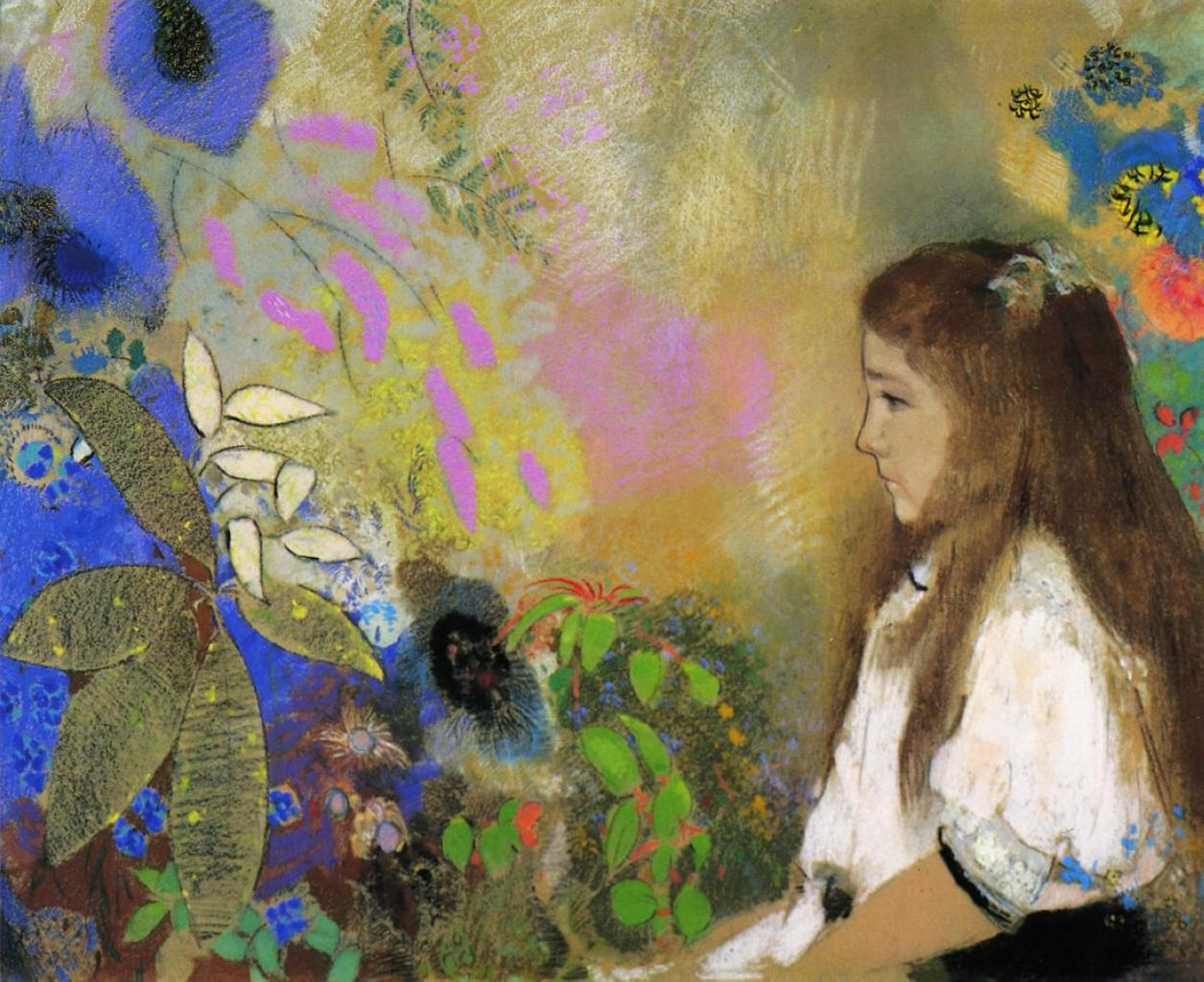 Odilon Redon Portrait of Yseult Fayet 1908 Fine Art Print