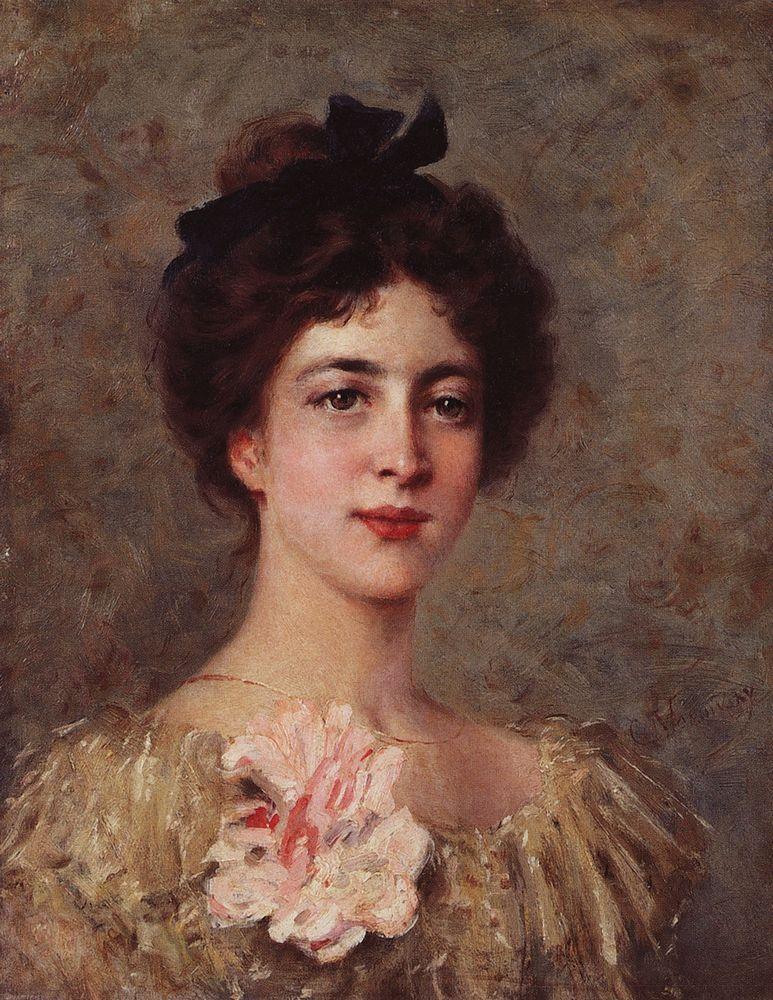 Konstantin Makovsky Portrait 1880 Fine Art Print