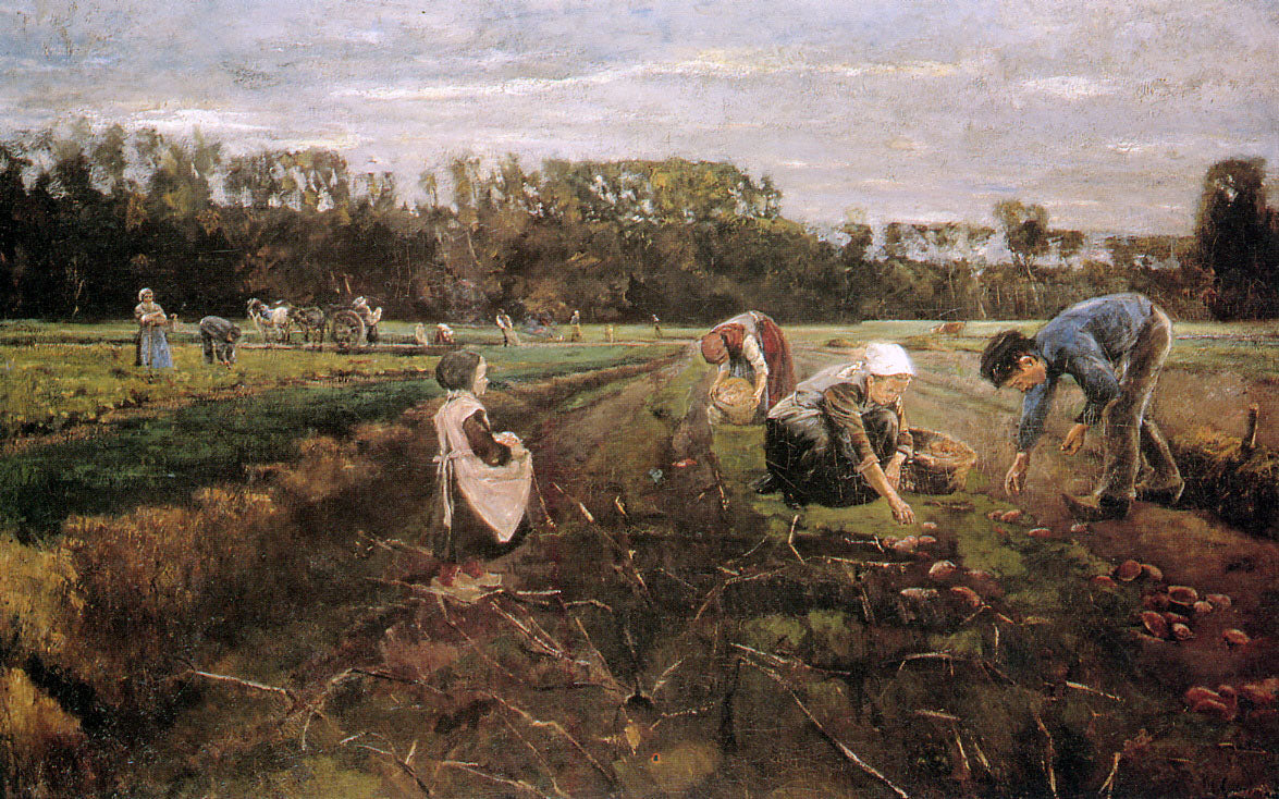 Max Liebermann Potato Gatherers 1875 Fine Art Print