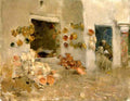 Willard Metcalf Pottery Shop at Tunis 1887 Fine Art Print