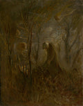 Laszlo Mednyanszky Prayer over the Grave 1895 Fine Art Print
